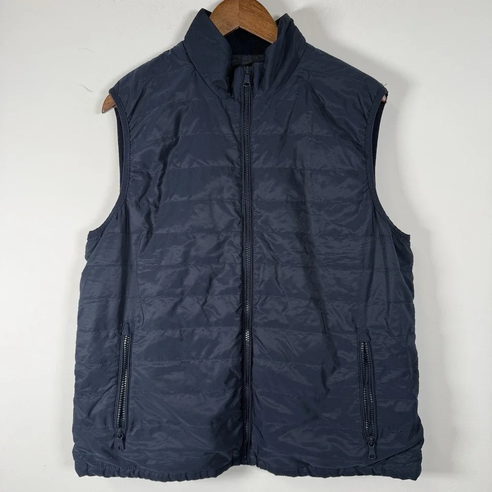 Banana Republic Quilted Best Navy Men's Large Casual